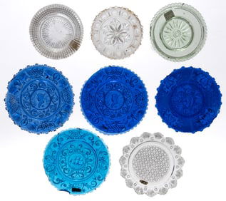 LEE/ROSE NO. 11, 53, 164, 440, 502, 564, 565-B, AND 610-B CUP PLATES, LOT OF EIGHT