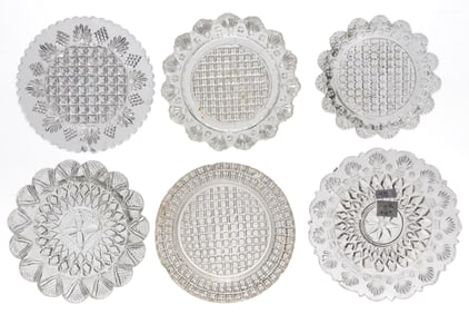 LEE/ROSE NO. 45, 47, 48, 49, 52, 55, 56, 57, 61, AND 65 CUP PLATES, LOT OF TEN