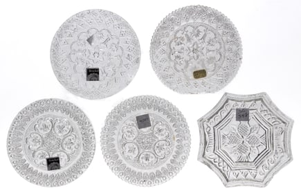 LEE/ROSE NO. 106, 106-B, 107, 107-B, AND 109 CUP PLATES, LOT OF FIVE