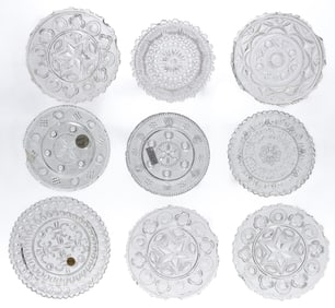 LEE/ROSE NO. 197-B - 226-C CUP PLATES, LOT OF 18