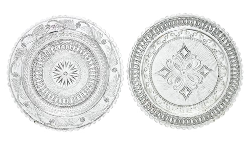 LEE/ROSE NO. 211 AND 212 CUP PLATES, LOT OF TWO