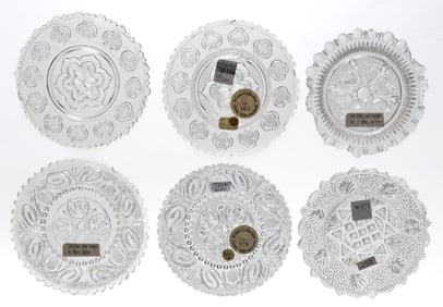 LEE/ROSE NO. 232, 232-B-X, 234, 256, 256-A, AND 259 CUP PLATES, LOT OF SIX