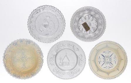 LEE/ROSE NO. 249, 272 (TWO), 285, 291, 324, 440-B, 465-I, 571, 595, AND 677-A CUP PLATES, LOT OF 11