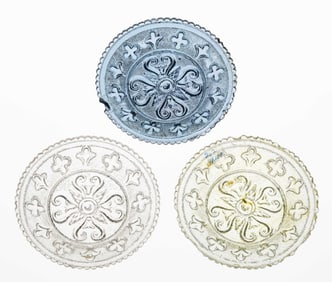 LEE/ROSE NO. 262 CUP PLATES, LOT OF THREE