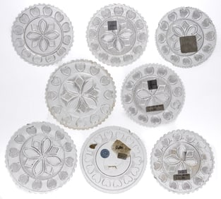 LEE/ROSE NO. 439-B - 459-Q CUP PLATES, LOT OF 16