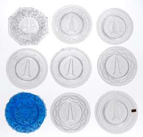 LEE/ROSE NO. 595 - 695 CUP PLATES, LOT OF 27