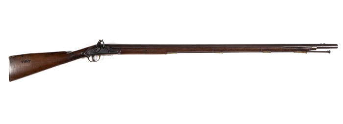 RARE VIRGINIA MILITIA BRANDED FLINTLOCK MUSKET