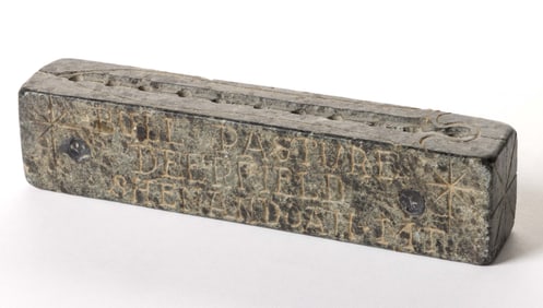 SHENANDOAH VALLEY OF VIRGINIA HISTORICAL CARVED SOAPSTONE BULLET MOLD