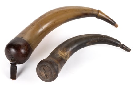 VALLEY OF VIRGINIA AND PENNSYLVANIA FRONTIER / REVOLUTIONARY WAR POWDER HORNS