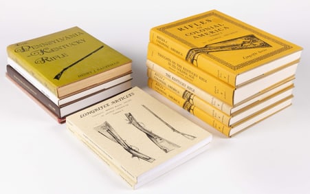 KENTUCKY LONG RIFLE / FIREARMS REFERENCE VOLUMES, LOT OF 11