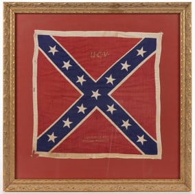 UNITED CONFEDERATE VETERANS / U.C.V. LOUISVILLE, KENTUCKY PRINTED REUNION FLAG
