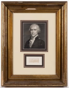 THOMAS JEFFERSON (1743-1826) CLIPPED SIGNATURE