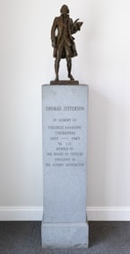 DONALD HARCOURT DE LUE (AMERICAN, 1897-1988) BRONZE FIGURE OF THOMAS JEFFERSON