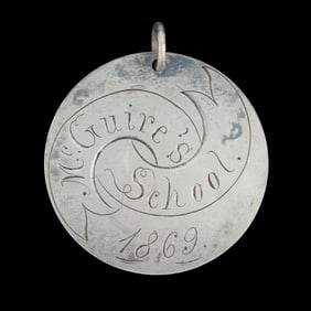 MCGUIRE'S SCHOOL, RICHMOND, VIRGINIA SILVER REWARD OF MERIT