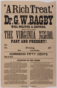 VIRGINIA AFRICAN-AMERICAN POSTER / BROADSIDE