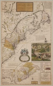 HERMAN MOLL (BRITISH, 1654-1732) MAP OF NORTH AMERICA