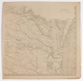 BISHOP JAMES MADISON (AMERICAN, 1749-1812) MAP OF VIRGINIA