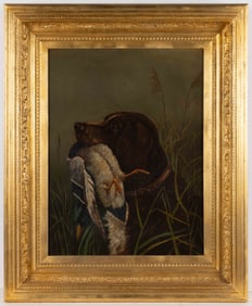 AMERICAN SCHOOL (LATE 19TH/EARLY 20TH CENTURY) HUNTING / SPORTING PAINTING