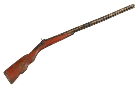 FOLK ART CARVED AND PAINTED GUNSMITH TRADE SIGN