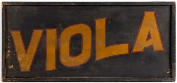 AMERICAN FOLK ART PAINTED WOODEN TRADE SIGN