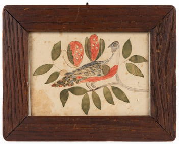 PENNSYLVANIA FOLK ART DRAWING / REWARD OF MERIT