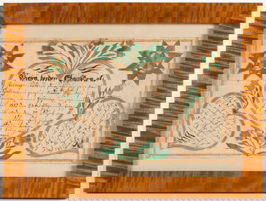 PENNSYLVANIA FOLK ART FRAKTUR