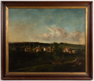 AMERICAN SCHOOL (19TH CENTURY) MASSACHUSETTS LANDSCAPE PAINTING