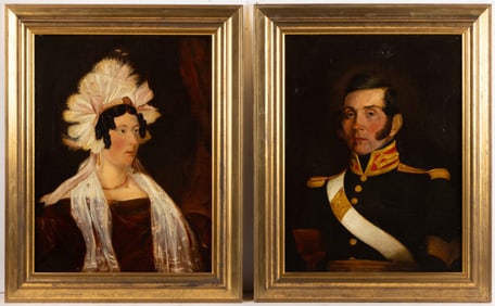 PAIR OF EUROPEAN SCHOOL (19TH CENTURY) PORTRAITS