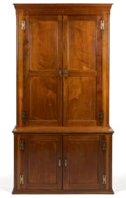 WINCHESTER, SHENANDOAH VALLEY OF VIRGINIA, ATTRIBUTED, CHIPPENDALE INLAID WALNUT BOOK / LIBRARY