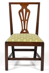 RARE VIRGINIA CHIPPENDALE WALNUT SIDE CHAIR