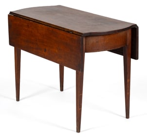 MID-ATLANTIC, POSSIBLY NORTHERN SHENANDOAH VALLEY, INLAID CHERRY PEMBROKE TABLE