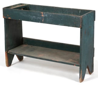MID-ATLANTIC PAINTED YELLOW PINE DRYSINK BENCH