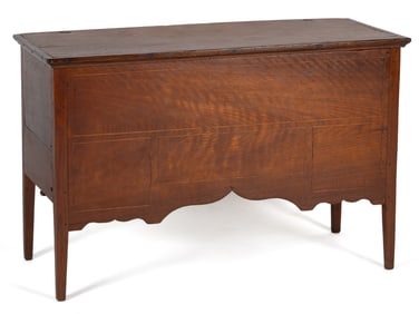 MID-ATLANTIC INLAID WALNUT DIMINUTIVE BLANKET CHEST