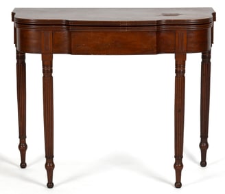 BALTIMORE, MARYLAND LATE FEDERAL CHERRY GAMES TABLE