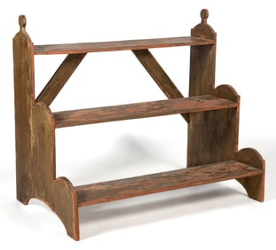 PENNSYLVANIA PAINTED PINE CROCK / FLOWER STEPS