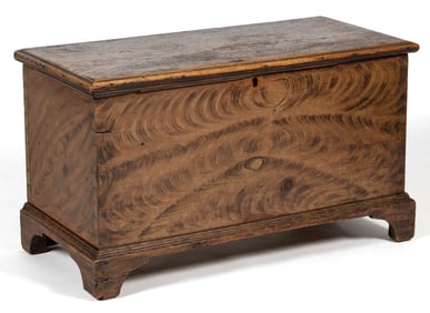 PENNSYLVANIA PAINT-DECORATED PINE BLANKET CHEST