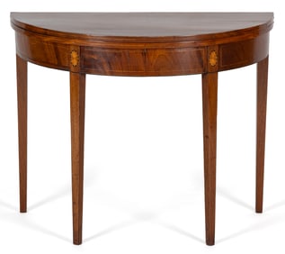 AMERICAN INLAID MAHOGANY CARD / GAMES TABLE