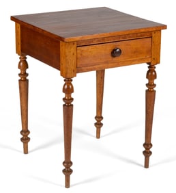 AMERICAN CHERRY AND OAK / HICKORY STAND TABLE