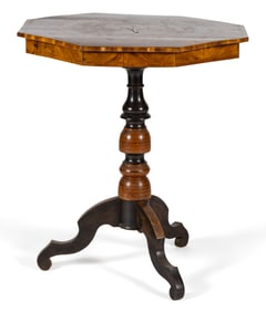 AMERICAN OR EUROPEAN INLAID CENTER TABLE