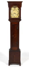SHENANDOAH VALLEY OF VIRGINIA VERNACULAR INLAID CHERRY TALL CASE CLOCK