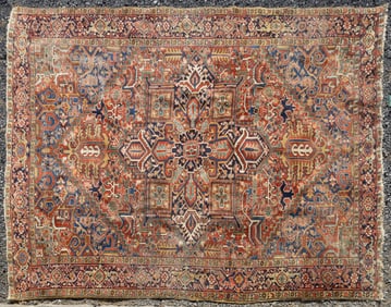 ANTIQUE HERIZ PERSIAN ROOM-SIZE RUG / CARPET