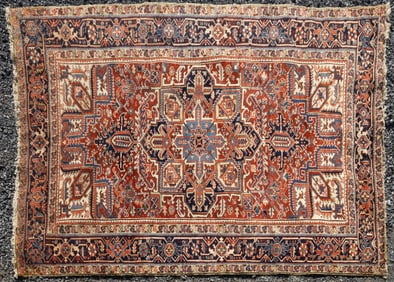 ANTIQUE HERIZ PERSIAN ROOM-SIZE RUG / CARPET