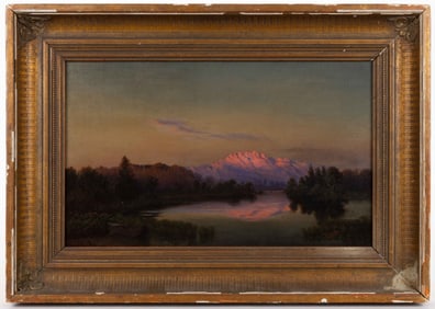 THOMAS HILL (BRITISH-AMERICAN, 1829-1908) LANDSCAPE PAINTING