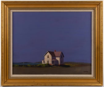ROBERT CARDINAL (CANADIAN-AMERICAN, B.1936) CAPE COD, MASSACHUSETTS COASTAL LANDSCAPE WITH HOUSE
