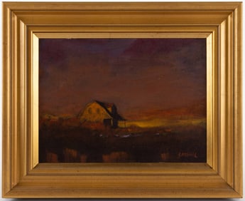 ROBERT CARDINAL (CANADIAN-AMERICAN, B.1936) CAPE COD, MASSACHUSETTS COASTAL LANDSCAPE WITH COTTAGE