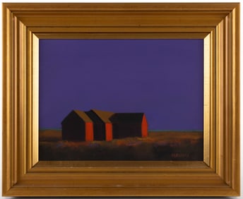 ROBERT CARDINAL (CANADIAN-AMERICAN, B.1936) CAPE COD, MASSACHUSETTS COASTAL LANDSCAPE WITH BEACH