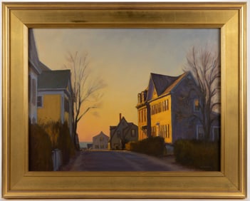 STEVE KENNEDY (AMERICAN, XX-XXI) PROVINCETOWN, MASSACHUSETTS STREET SCENE