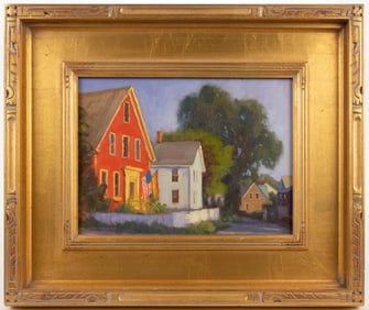 STEVE KENNEDY (AMERICAN, XX-XXI) PROVINCETOWN, MASSACHUSETTS STREET SCENE