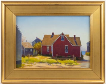 STEVE KENNEDY (AMERICAN, XX-XXI) PROVINCETOWN, MASSACHUSETTS STREET SCENE