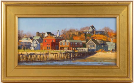 STEVE KENNEDY (AMERICAN, XX-XXI) PROVINCETOWN, MASSACHUSETTS COASTAL VIEW